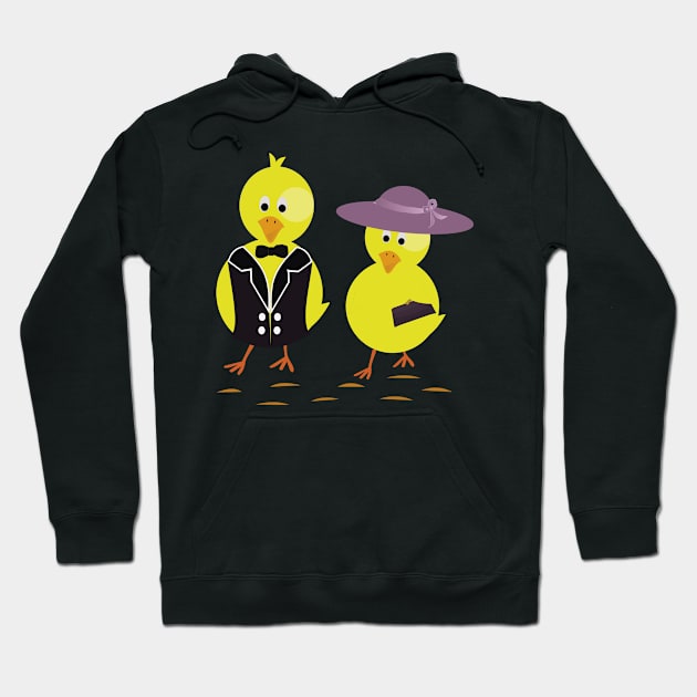 chick, chick couple, chicken, chicken pair Hoodie by BK55